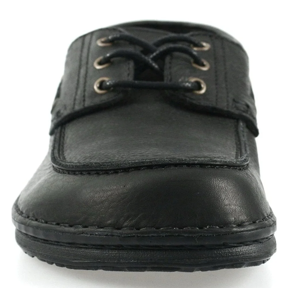 Footprints By Birkenstock Southport Black Leather Shoes Mens 9 Women's 11 NWOT